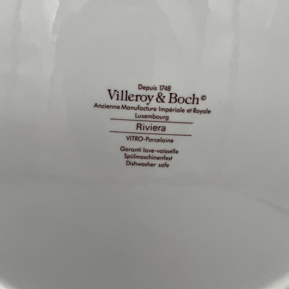 Villeroy & Boch China Riviera Chop Plate 12" Luxembourg Floral Pattern - Picture 6 of 7